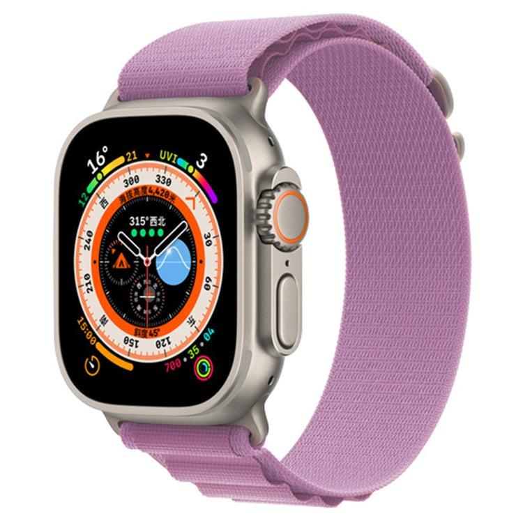Helt Vildt Holdbart Nylon Universal Rem passer til Apple Smartwatch - Lilla#serie_19