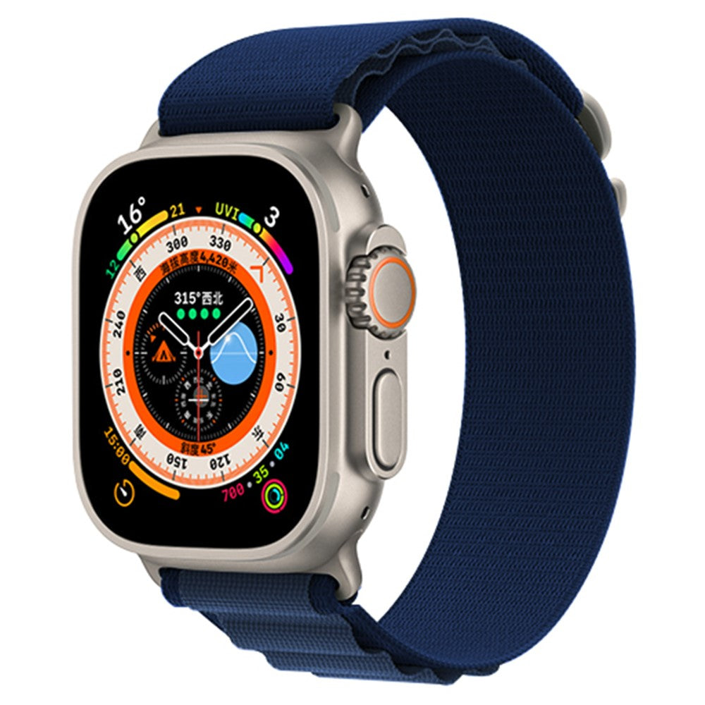 Helt Vildt Holdbart Nylon Universal Rem passer til Apple Smartwatch - Blå#serie_21