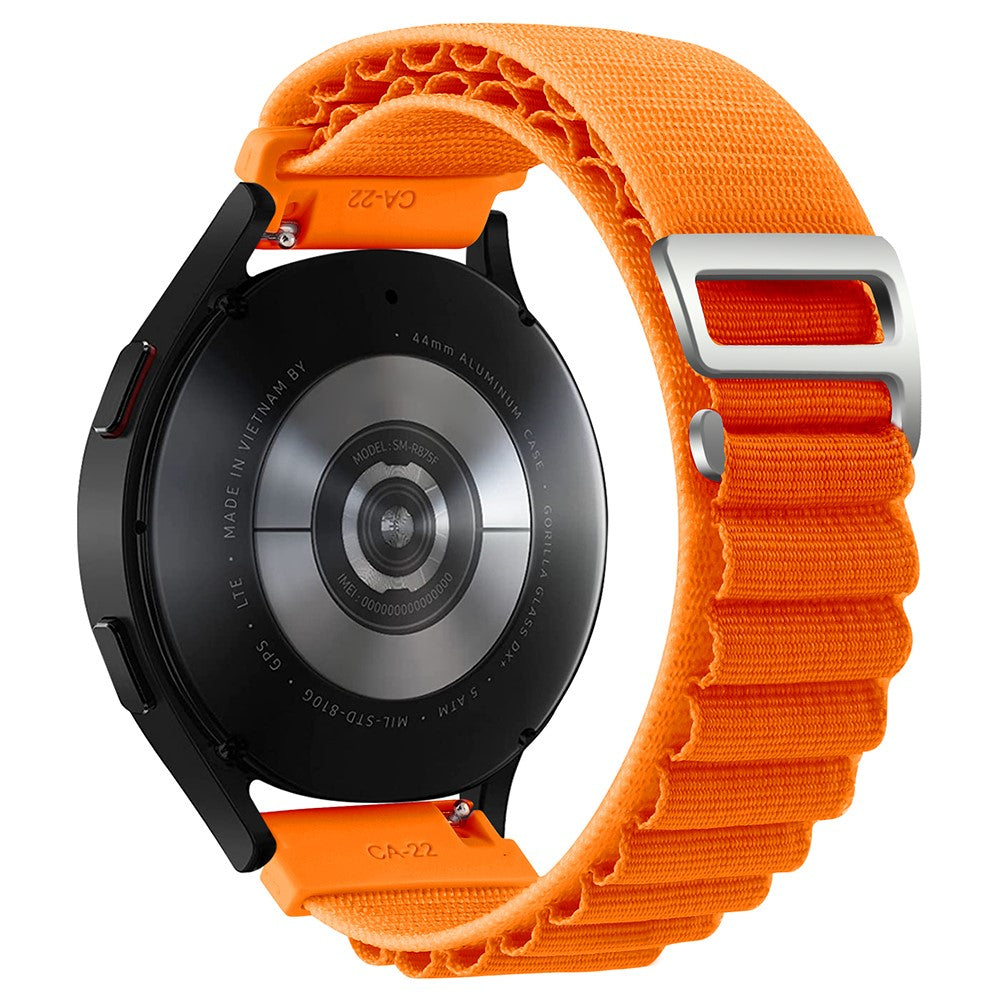 Rigtigt Slidstærk Nylon Universal Rem passer til Smartwatch - Orange#serie_6