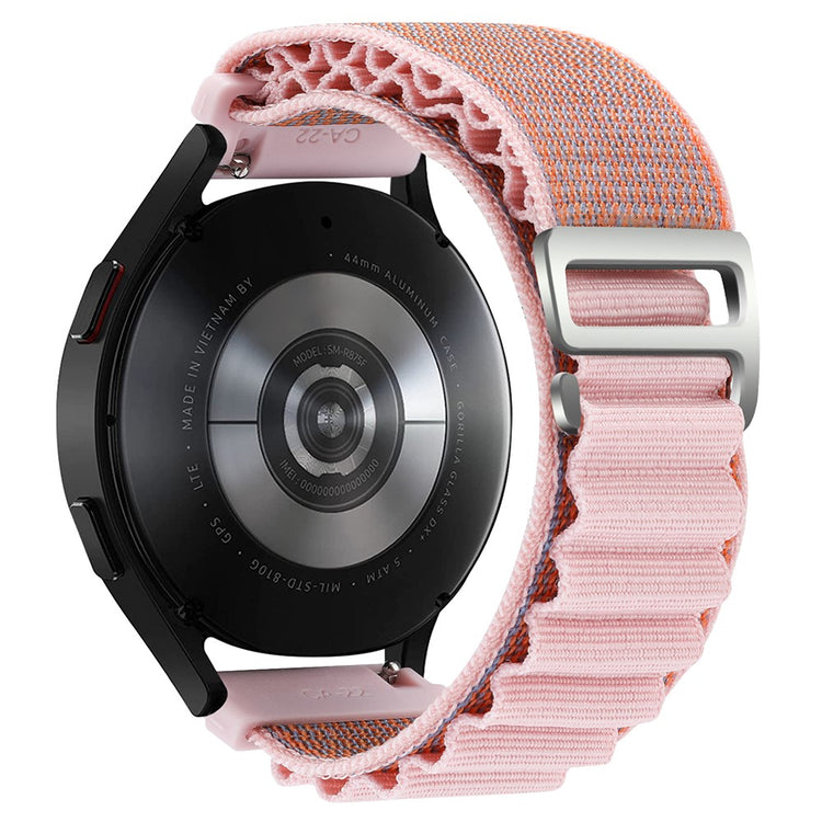 Rigtigt Slidstærk Nylon Universal Rem passer til Smartwatch - Pink#serie_7