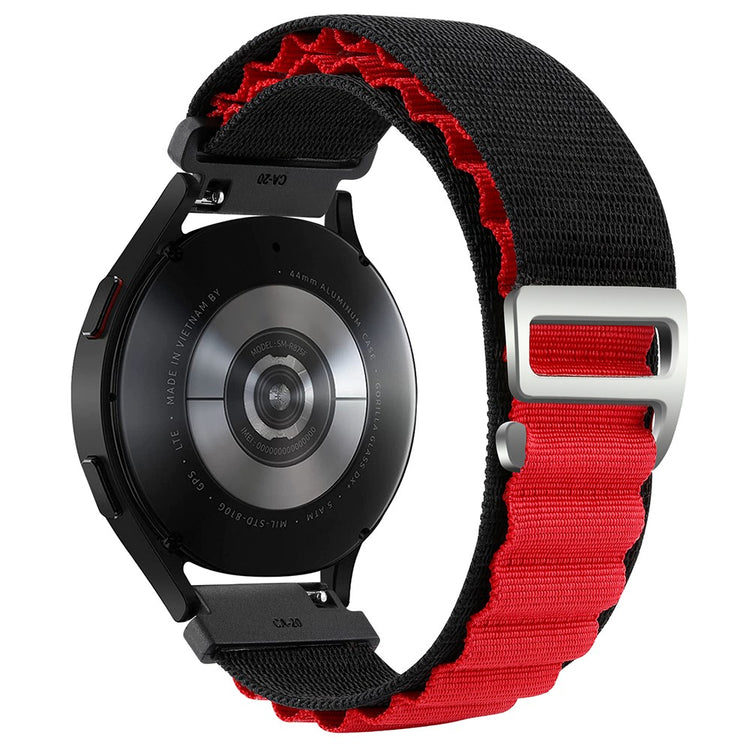 Rigtigt Slidstærk Nylon Universal Rem passer til Smartwatch - Rød#serie_9