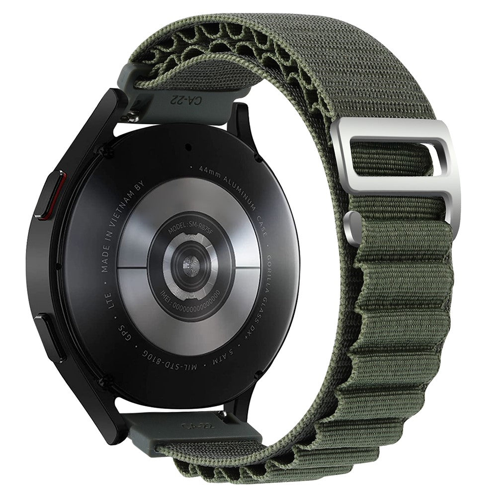 Rigtigt Slidstærk Nylon Universal Rem passer til Smartwatch - Grøn#serie_11