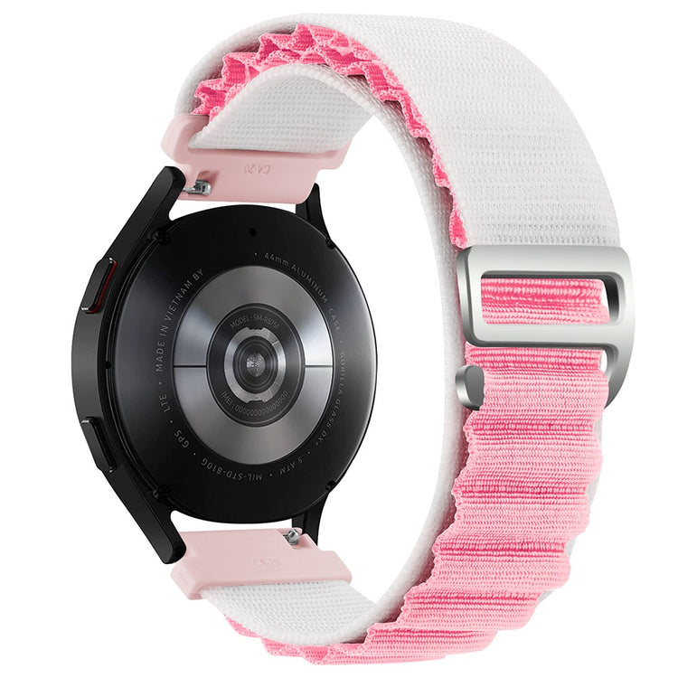 Rigtigt Slidstærk Nylon Universal Rem passer til Smartwatch - Pink#serie_15