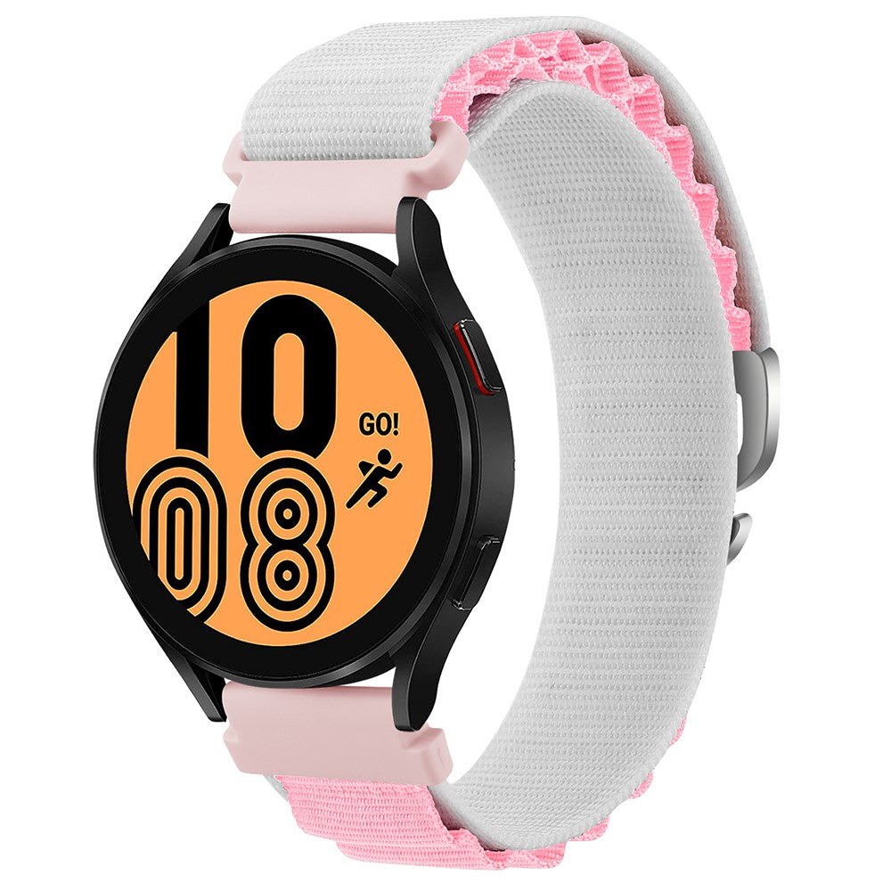 Rigtigt Slidstærk Nylon Universal Rem passer til Smartwatch - Pink#serie_15
