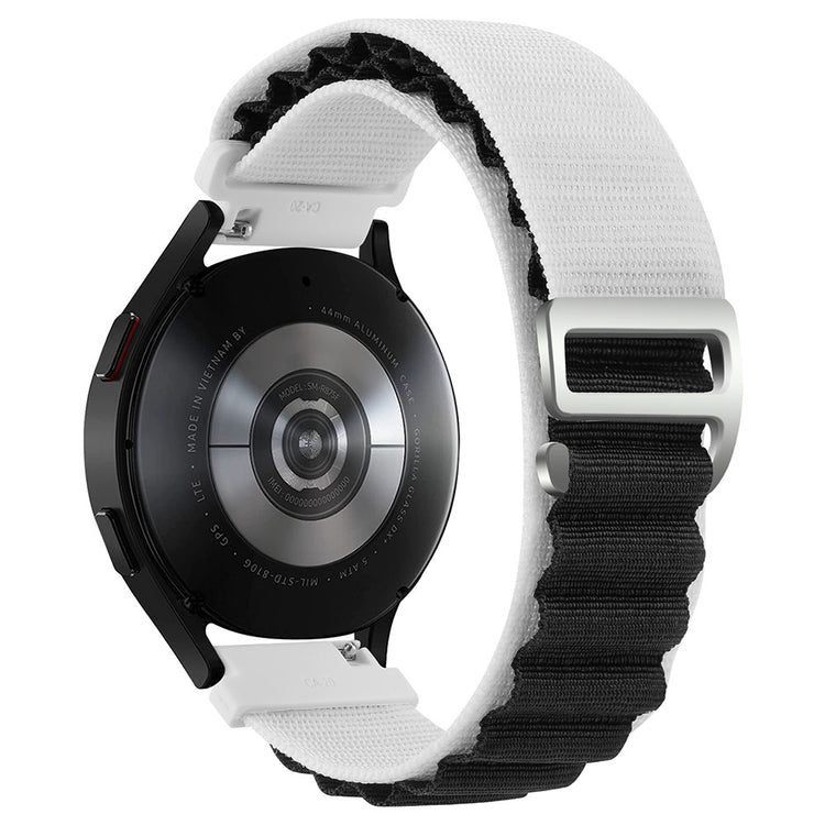 Rigtigt Slidstærk Nylon Universal Rem passer til Smartwatch - Hvid#serie_16