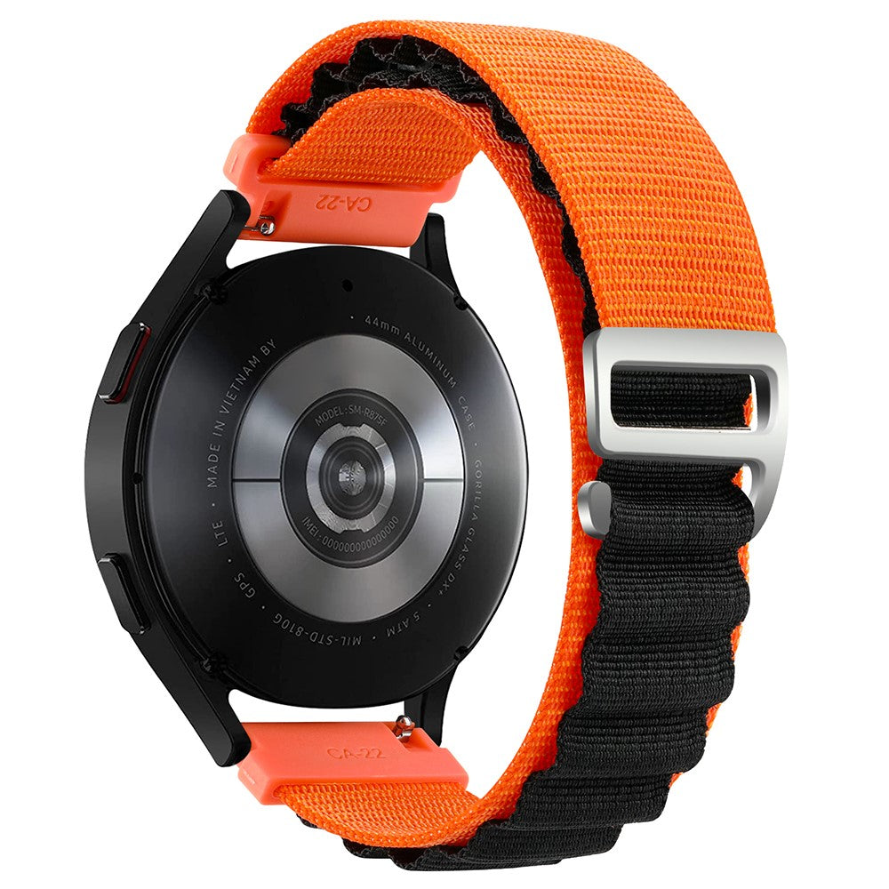 Meget Holdbart Nylon Universal Rem passer til Smartwatch - Orange#serie_4