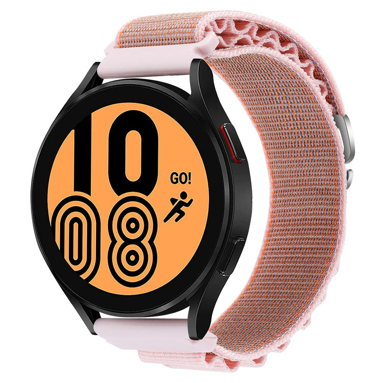Meget Holdbart Nylon Universal Rem passer til Smartwatch - Pink#serie_7