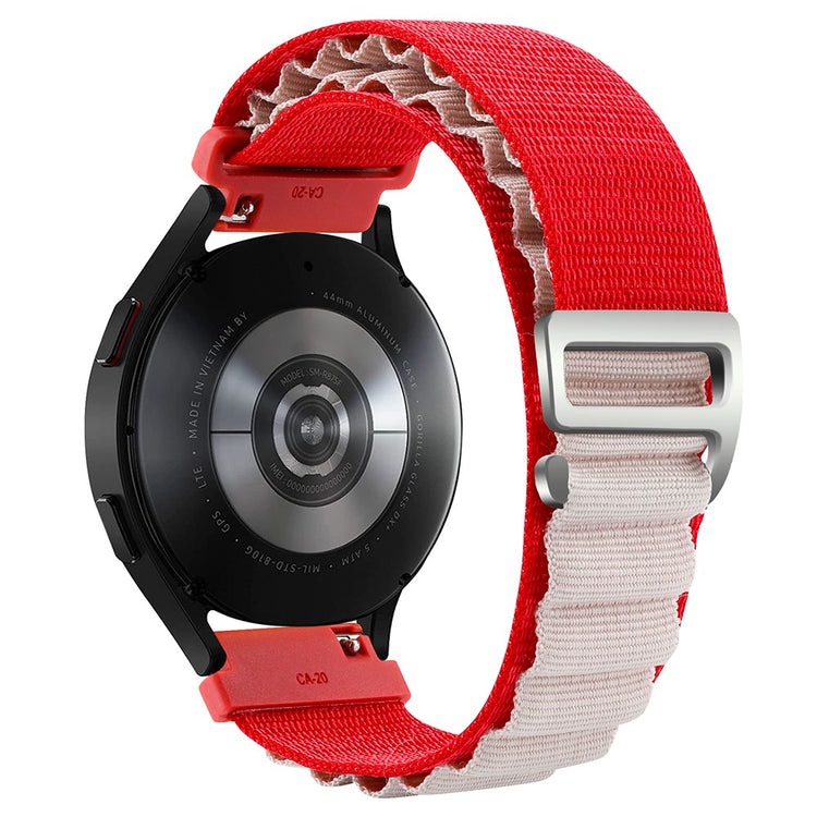 Meget Holdbart Nylon Universal Rem passer til Smartwatch - Rød#serie_10
