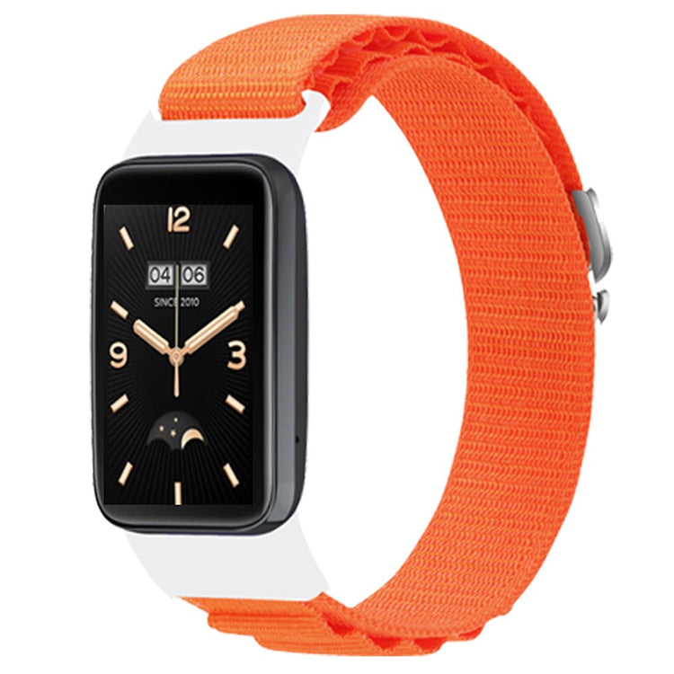 Mega Fint Nylon Rem passer til Xiaomi Mi Band 7 Pro - Orange#serie_2