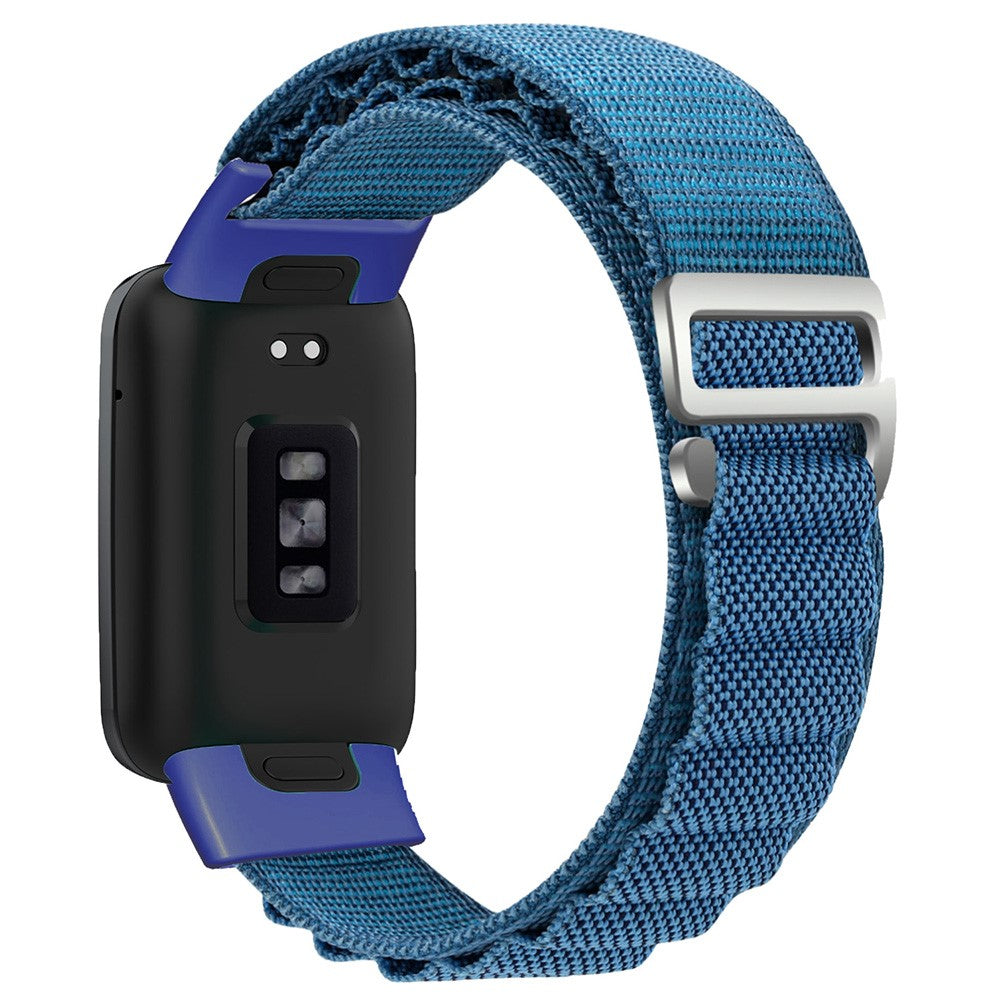 Mega Fint Nylon Rem passer til Xiaomi Mi Band 7 Pro - Blå#serie_4