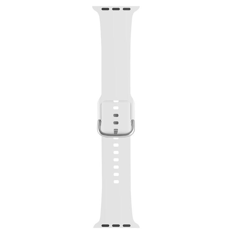 Helt Vildt Pænt Silikone Universal Rem passer til Apple Smartwatch - Hvid#serie_2