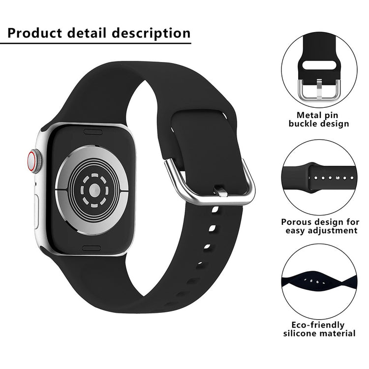 Helt Vildt Pænt Silikone Universal Rem passer til Apple Smartwatch - Rød#serie_4