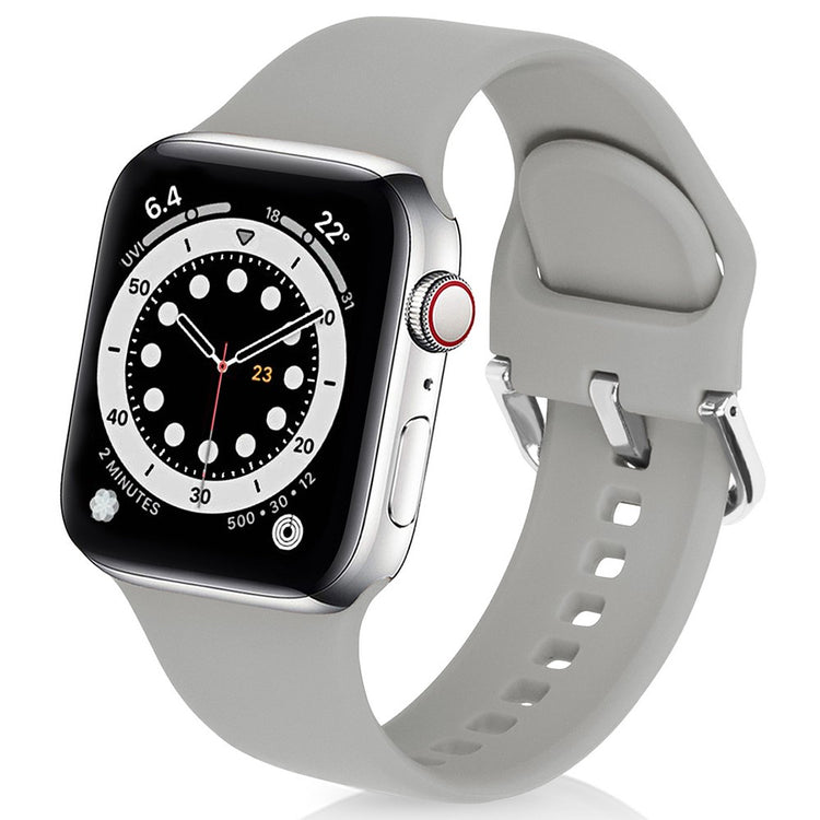 Helt Vildt Pænt Silikone Universal Rem passer til Apple Smartwatch - Sølv#serie_6