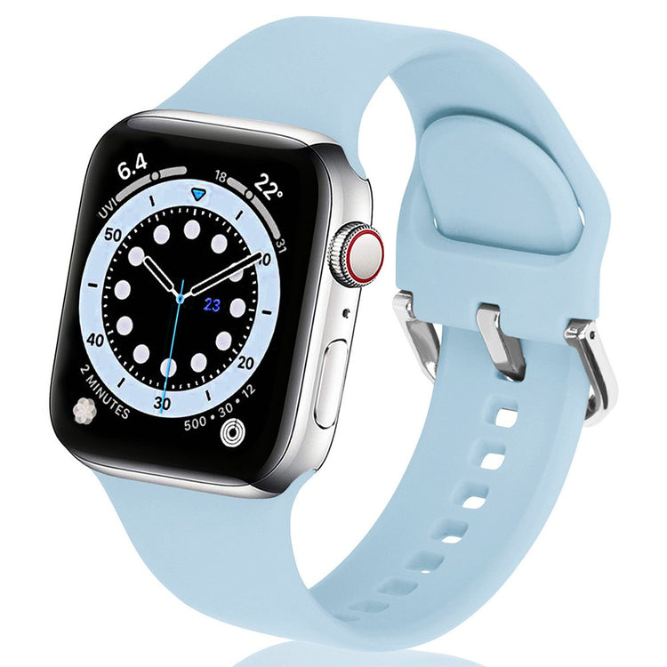 Helt Vildt Pænt Silikone Universal Rem passer til Apple Smartwatch - Blå#serie_9
