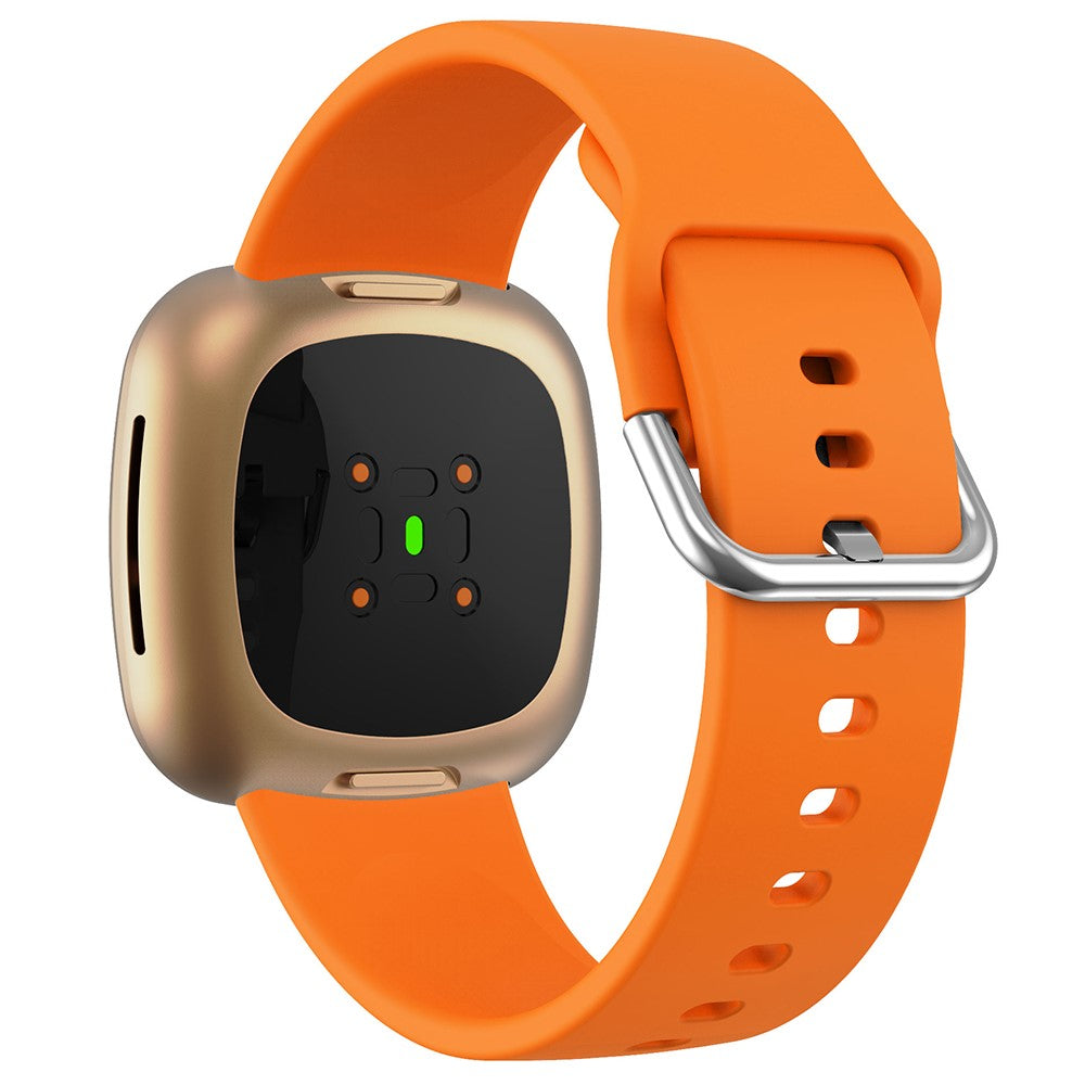 Mega Flot Silikone Universal Rem passer til Fitbit Smartwatch - Orange#serie_3