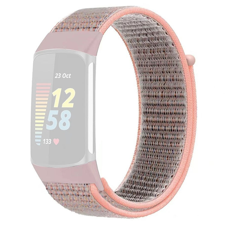 Helt Vildt Nydelig Nylon Rem passer til Fitbit Charge 2 - Pink#serie_2