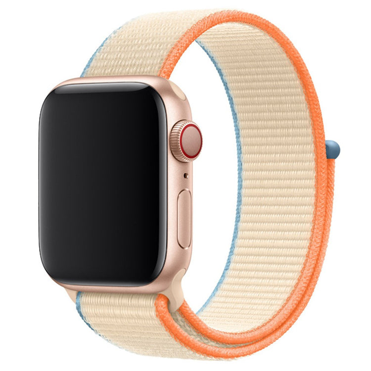 Super Smuk Nylon Universal Rem passer til Apple Smartwatch - Hvid#serie_7