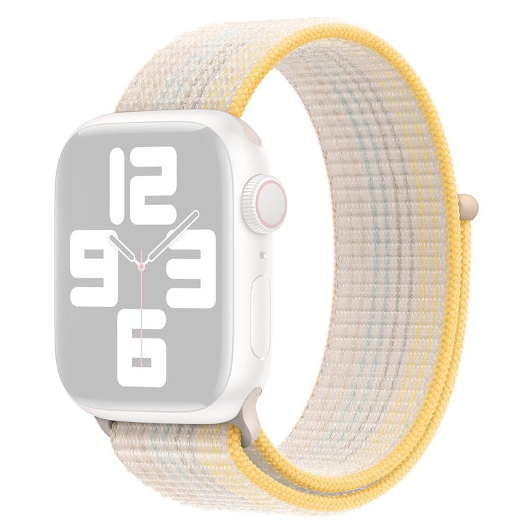 Super Smuk Nylon Universal Rem passer til Apple Smartwatch - Hvid#serie_8