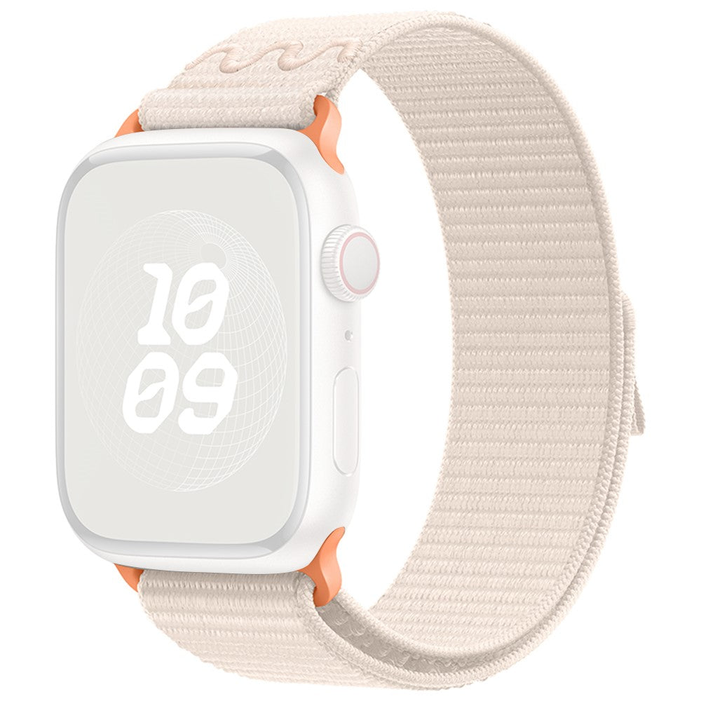 Helt Vildt Fint Nylon Universal Rem passer til Apple Smartwatch - Hvid#serie_13