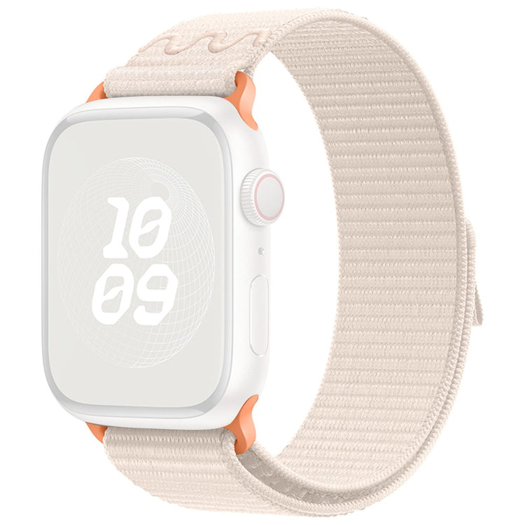 Helt Vildt Fint Nylon Universal Rem passer til Apple Smartwatch - Hvid#serie_13