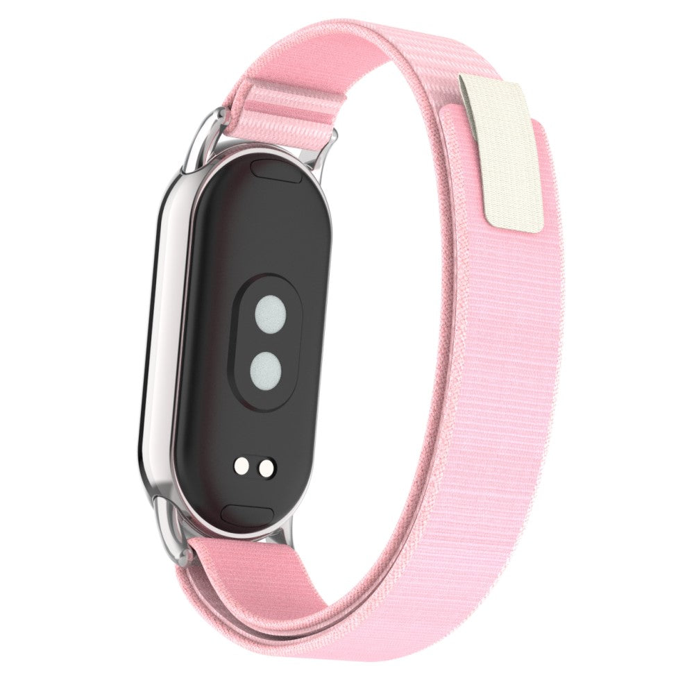 Helt Vildt Flot Nylon Rem passer til Xiaomi Smart Band 8 - Pink#serie_1