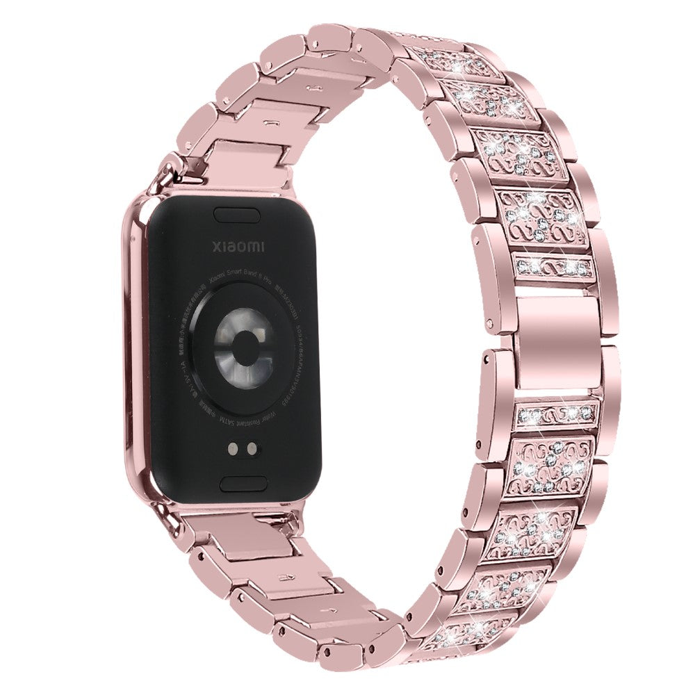 Helt Vildt Elegant Rhinsten Rem passer til Xiaomi Redmi Watch 4 - Pink#serie_1