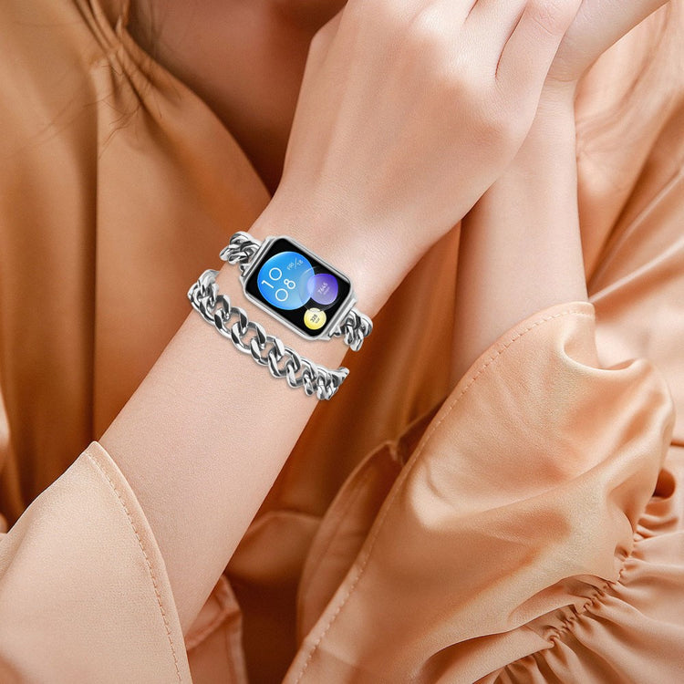 Helt Vildt Komfortabel Metal Rem passer til Xiaomi Redmi Watch 4 - Sølv#serie_041
