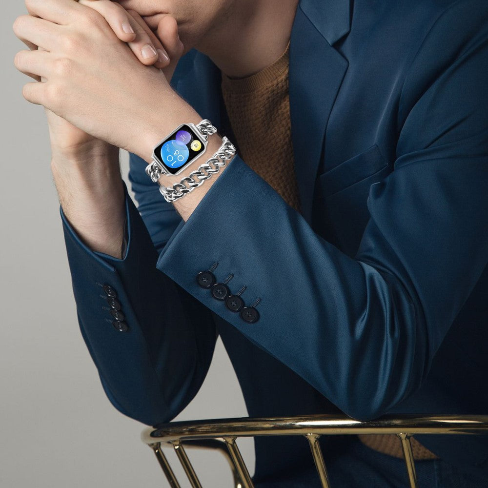 Helt Vildt Komfortabel Metal Rem passer til Xiaomi Redmi Watch 4 - Sølv#serie_041
