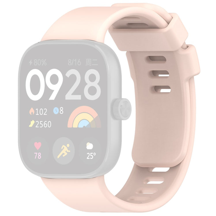 Mega Smuk Silikone Rem passer til Xiaomi Redmi Watch 4 - Pink#serie_5