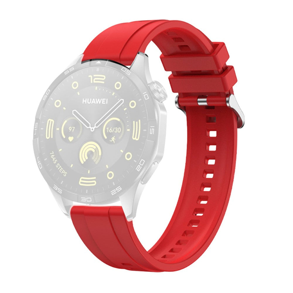Rigtigt Smuk Silikone Universal Rem passer til Smartwatch - Rød#serie_4