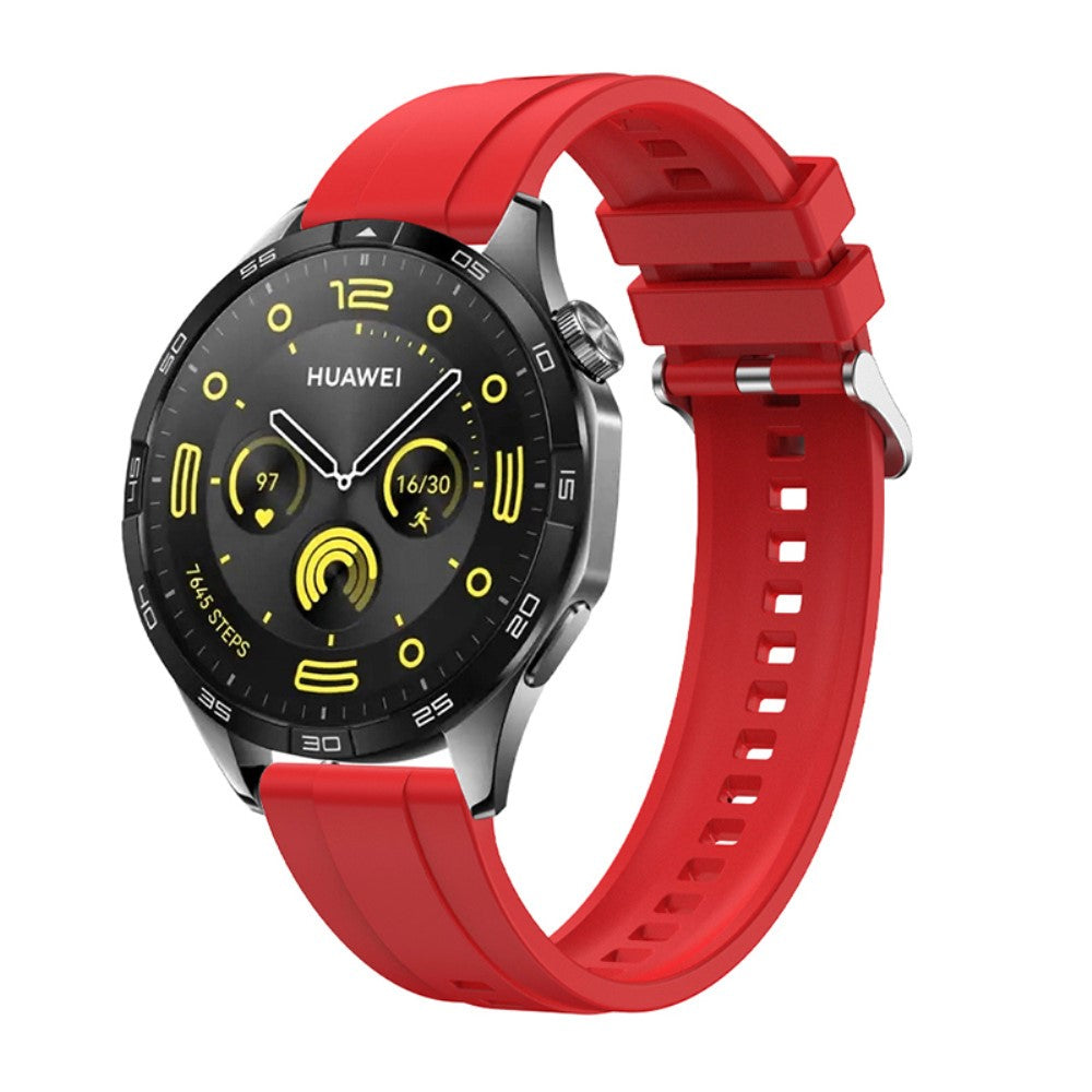 Rigtigt Smuk Silikone Universal Rem passer til Smartwatch - Rød#serie_4