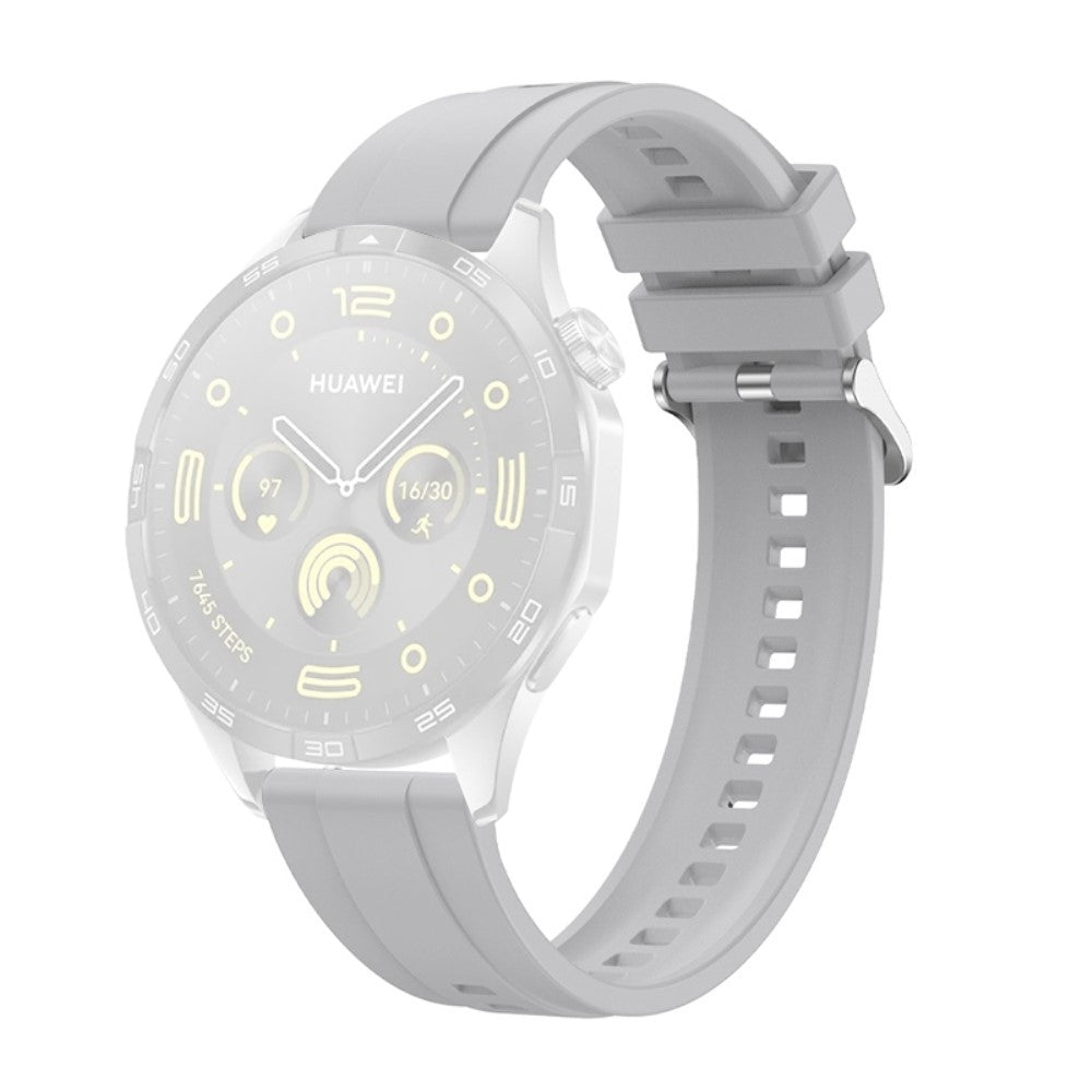 Rigtigt Smuk Silikone Universal Rem passer til Smartwatch - Sølv#serie_6