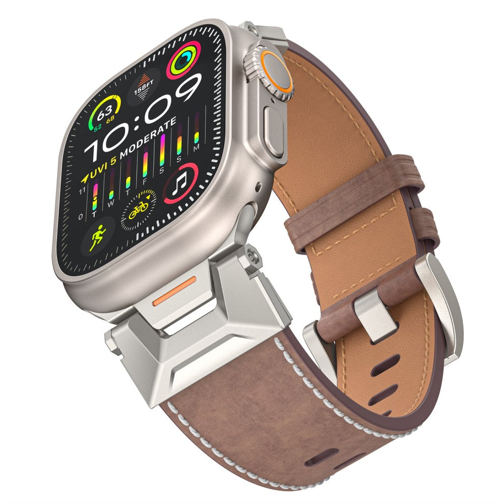 Mega Durable Apple Smartwatch Pu Leather Universel Strap - Brown#serie_2