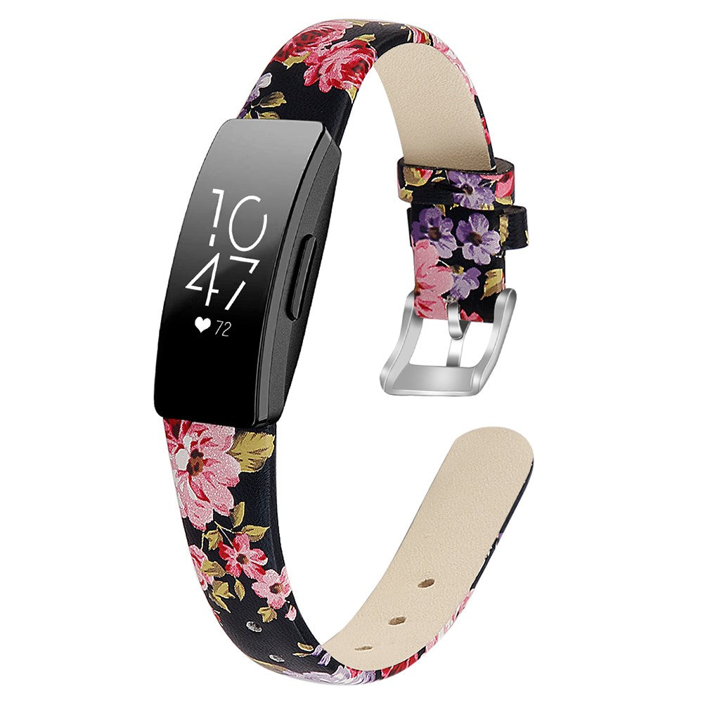 Incredibly Cool Fitbit Inspire 1 Genuine Leather Strap - Pink#serie_1