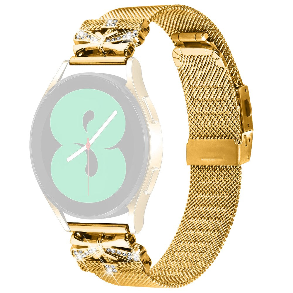 TicWatch 2 / TicWatch E Metal And Rhinestone Universel Strap - Gold#serie_1