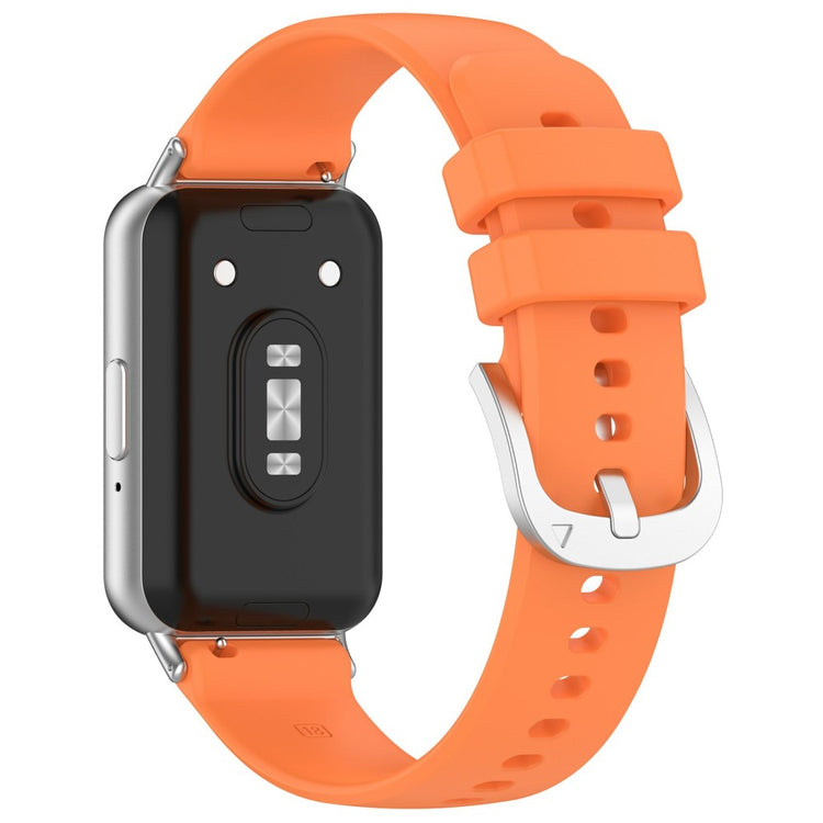 Very Comfortable Samsung Galaxy Fit 3 Silicone Strap - Orange#serie_1