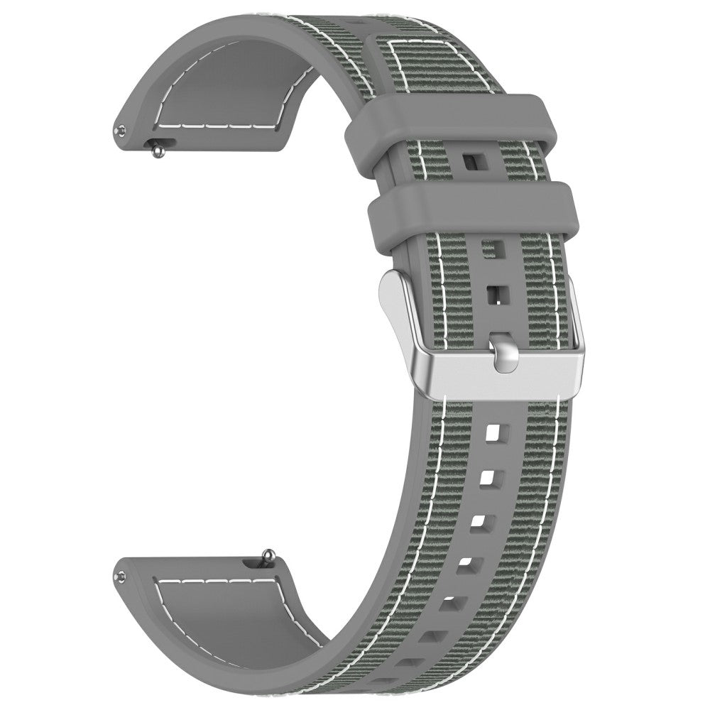 Mega Sweet Smartwatch Silicone And Nylon Universel Strap - Silver#serie_2