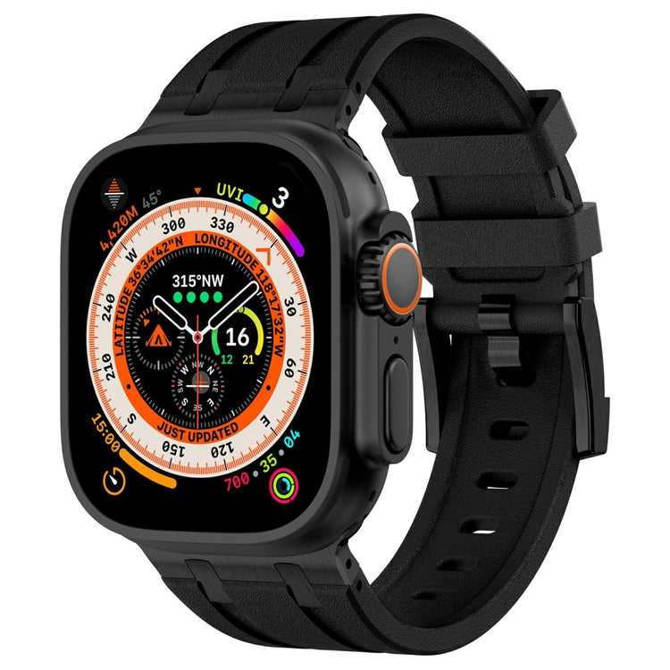 Absolutely Neat Apple Smartwatch Silicone Universel Strap - Black#serie_2