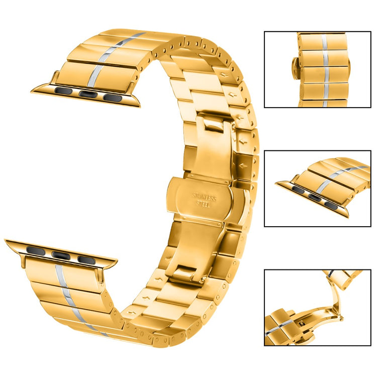 Remarkably Beautiful Apple Smartwatch Metal Universel Strap - Gold#serie_3