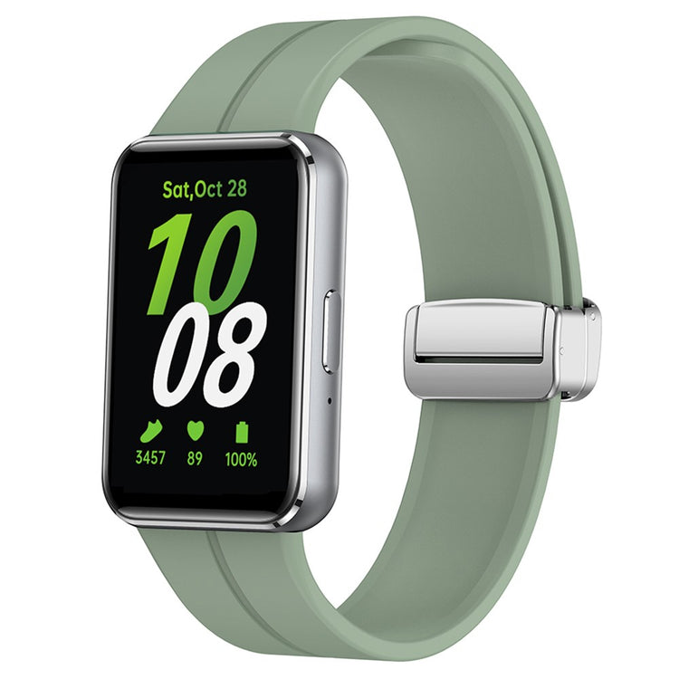 Mega Nice Samsung Galaxy Fit 3 Silicone Strap - Green#serie_2