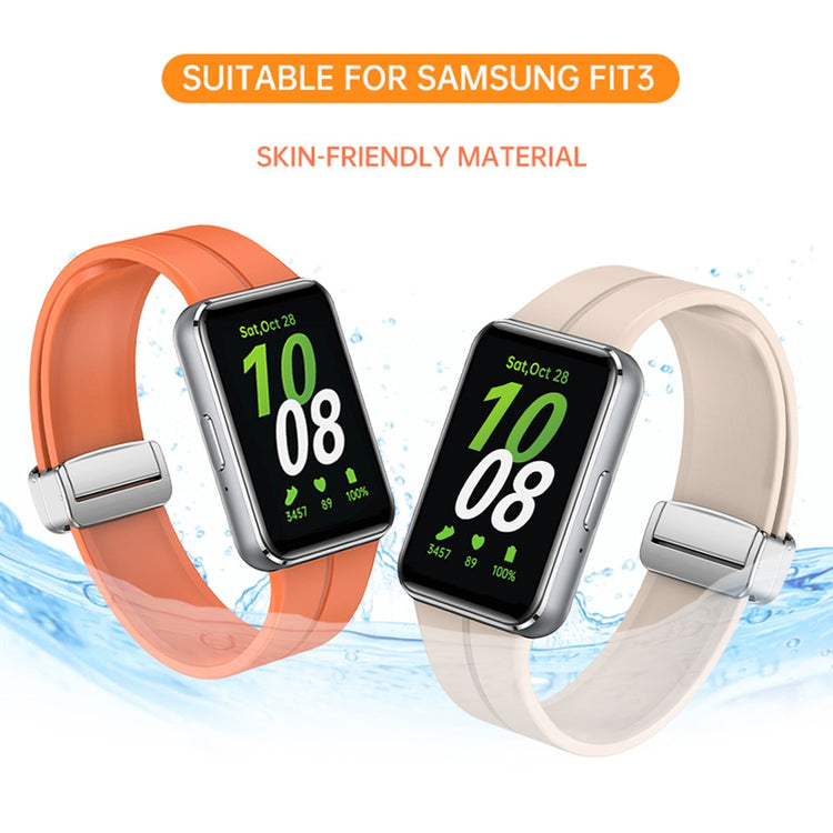 Mega Nice Samsung Galaxy Fit 3 Silicone Strap - Green#serie_6