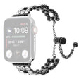Sött Apple Smartwatch Metall Och Strass Universell Armband