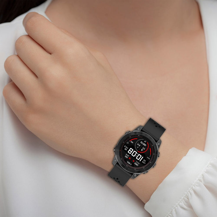 Mega Comfortable Garmin Smartwatch Silicone Universel Strap - White#serie_8