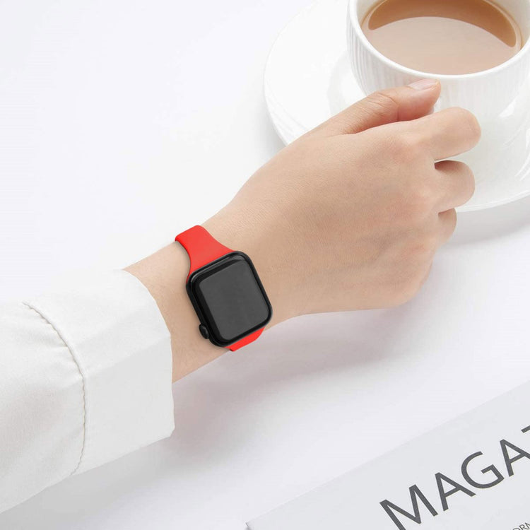 Wonderful Apple Smartwatch Silicone Universel Strap - Red#serie_4