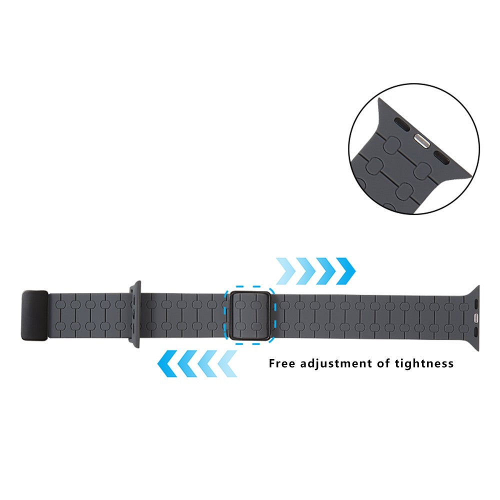 Stylish Apple Smartwatch Silicone Universel Strap - Silver#serie_7