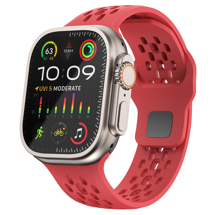 Lovely Apple Smartwatch Silicone Universel Strap - Red#serie_3