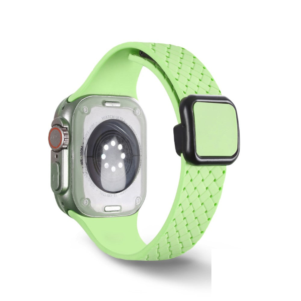 Super Comfortable Apple Smartwatch Silicone Universel Strap - Green#serie_7