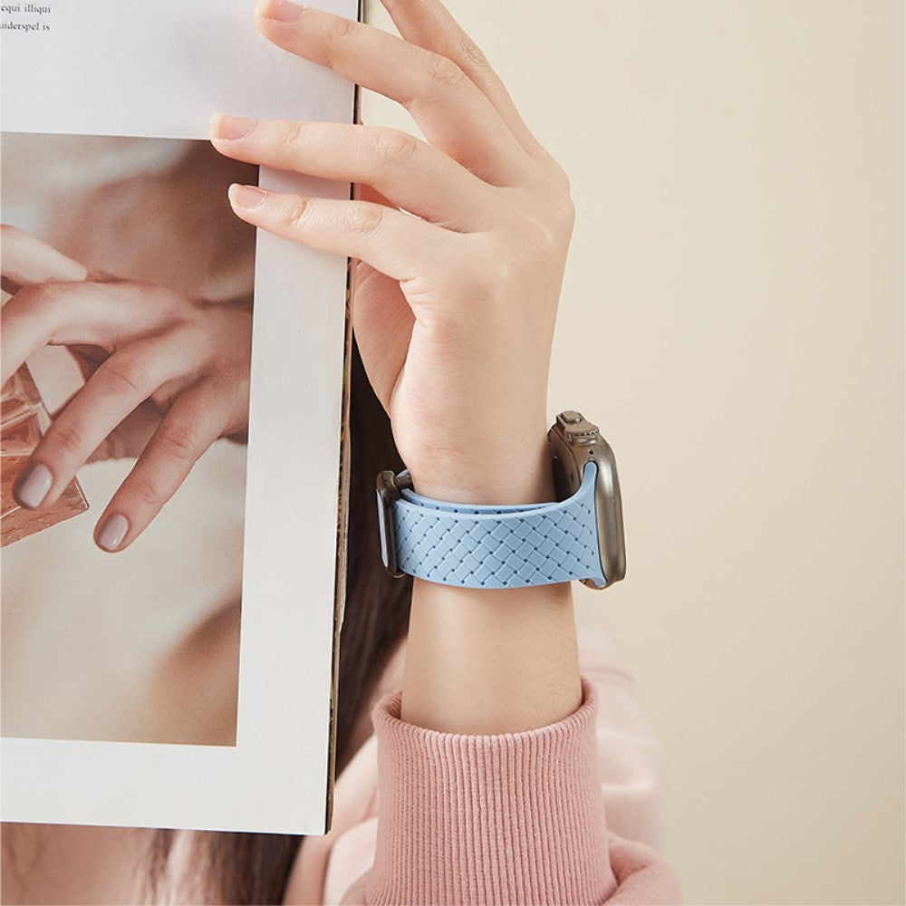 Lovely Apple Smartwatch Silicone Universel Strap - Blue#serie_3