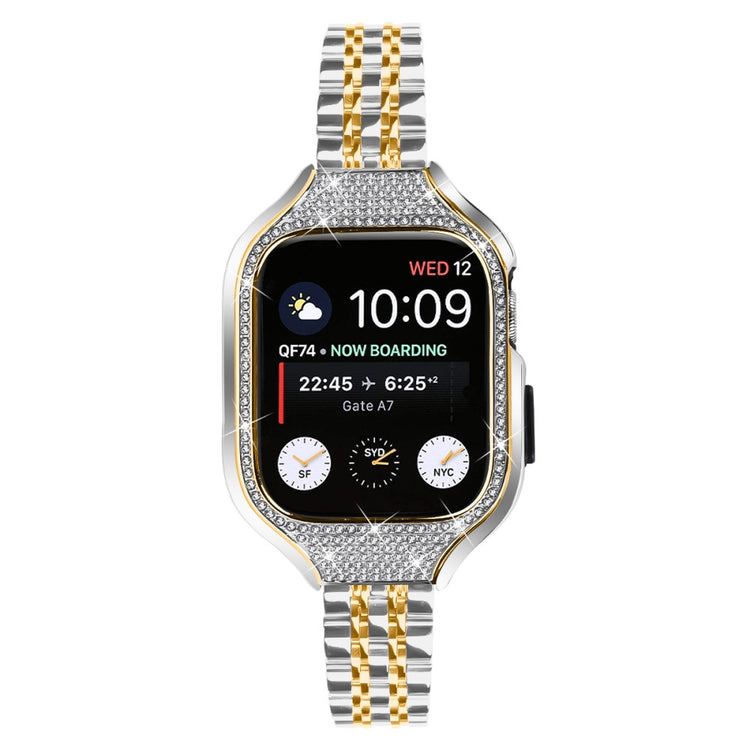 Super Sweet Apple Smartwatch Rhinestone Universel Strap - Gold#serie_2