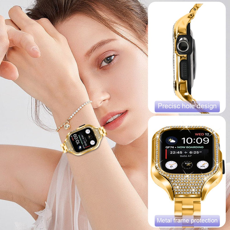 Super Elegant Apple Smartwatch Rhinestone Universel Strap - Gold#serie_3